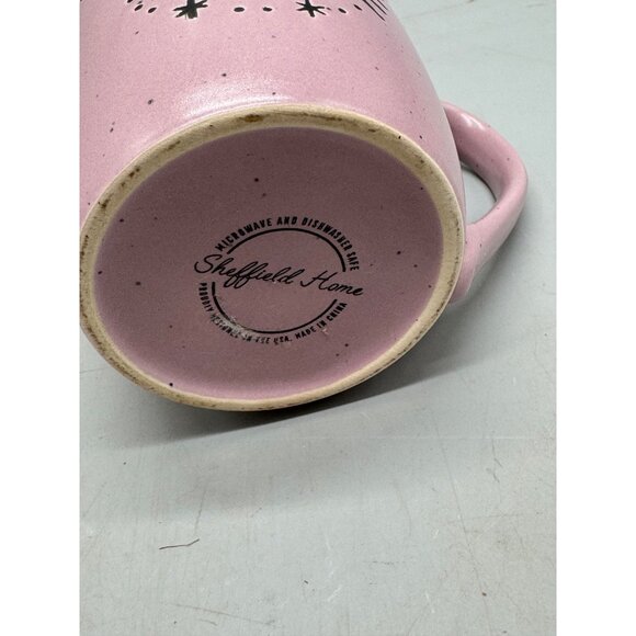 Sheffield home Pink Ceramic Mug With "Make Your Own Magic" Design 16 Oz READ - Picture 3 of 4